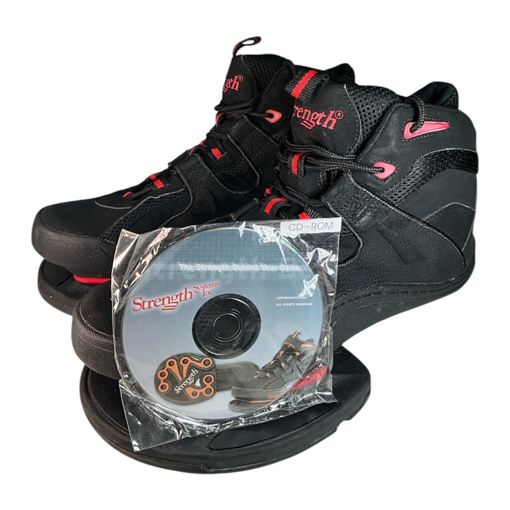 Strength Systems Plyometric Vertical Jump Training Shoes Black Red Men's Sz 11.5
